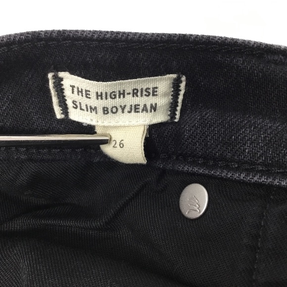 Madewell The High Rise Slim Boyjean in Darrel Wash Size 26 - Picture 10 of 12